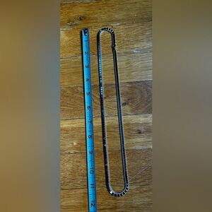 Monet Silver Box Chain 20 inches Costume Jewelry